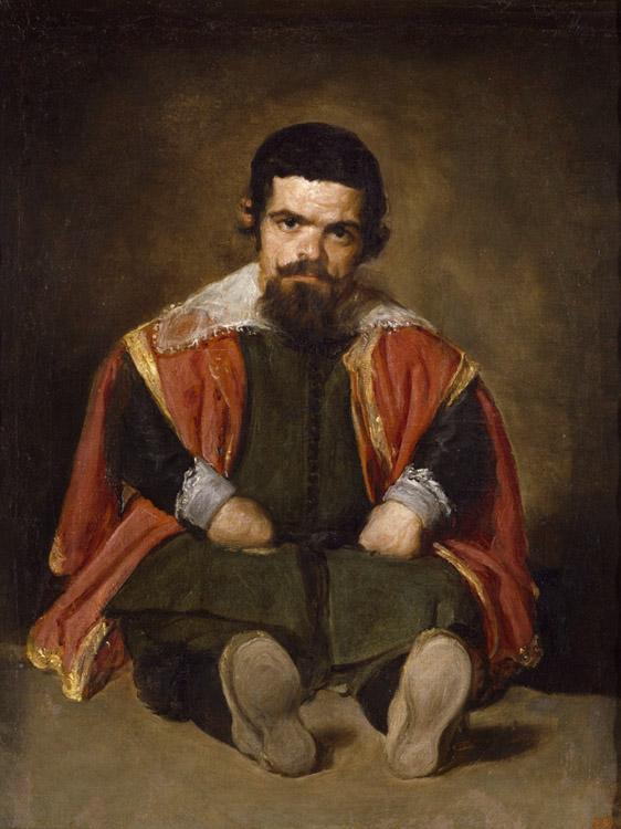 Diego Velazquez A Dwarf Sitting on the Floor (Don Sebastian de Morra) (df01) oil painting picture